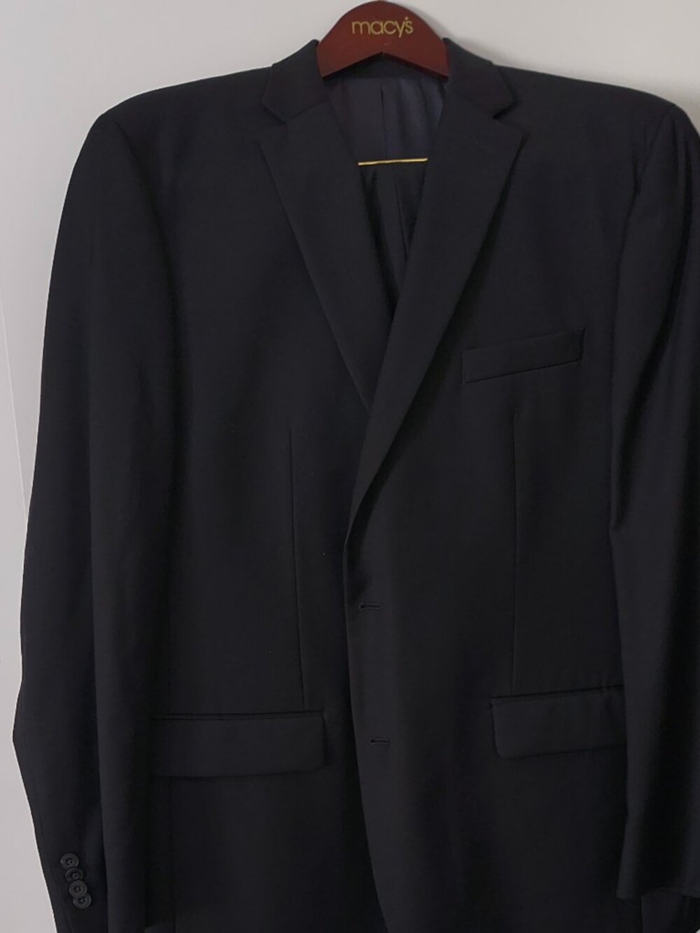 Title: Michael Kors Men's Black 2 Piece Suit 46R Jacket 40x32 Pants Formal